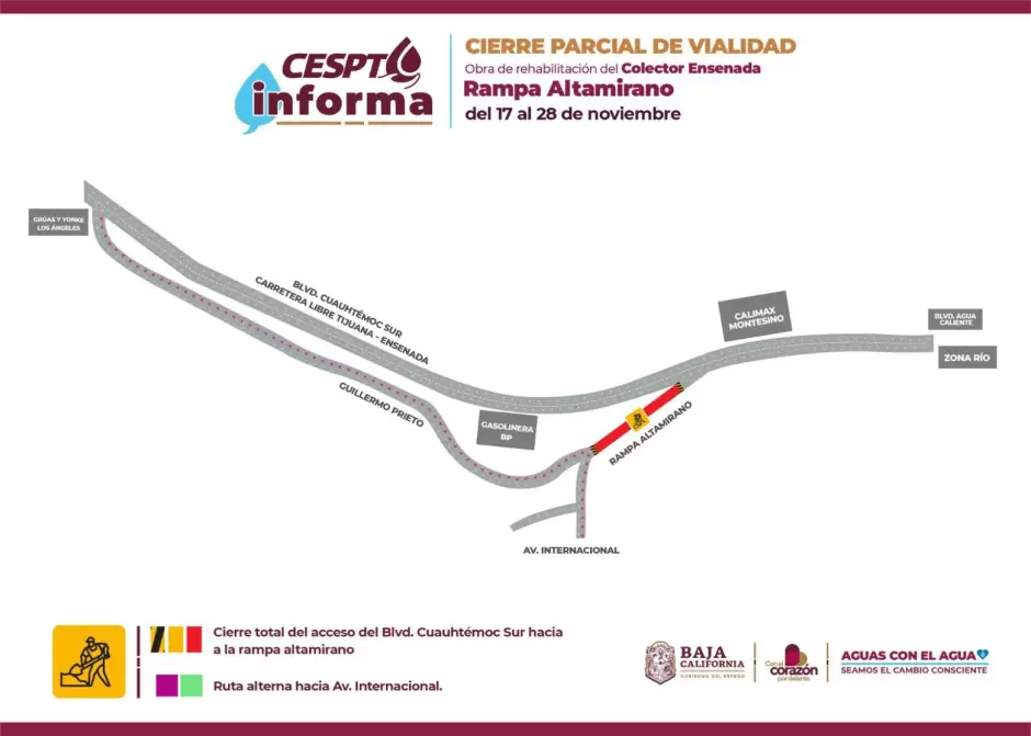 Cerrar�n dos semanas Rampa Altamirano de Tijuana