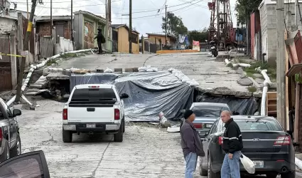 Deslizamiento en la S�nchez Taboada