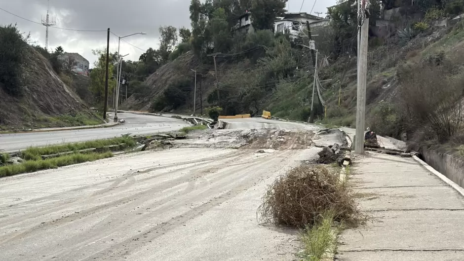 Deslizamiento en la S�nchez Taboada