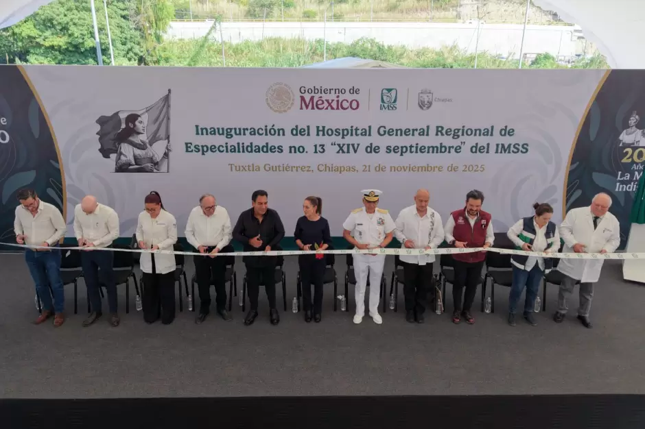 Claudia Sheinbaum invita al Z�calo el 6 de diciembre al inaugurar Hospital General de Especialidades No. 13 del IMSS