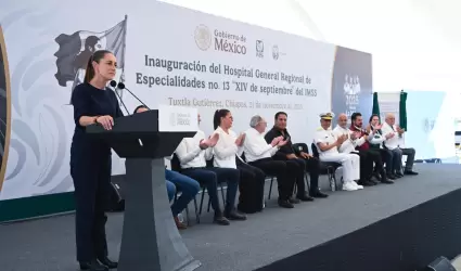 Claudia Sheinbaum invita al Z�calo el 6 de diciembre al inaugurar Hospital Gener