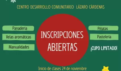 Talleres navide�os en Centro de Desarrollo Comunitario de L�zaro C�rdenas