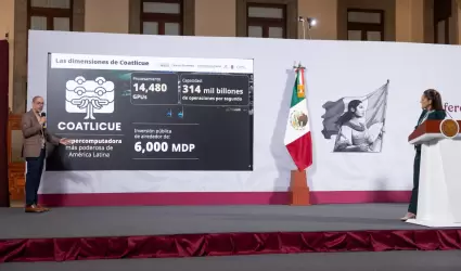 Sheinbaum presenta "Coatlicue", la supercomputadora m�s potente de Latinoam�rica