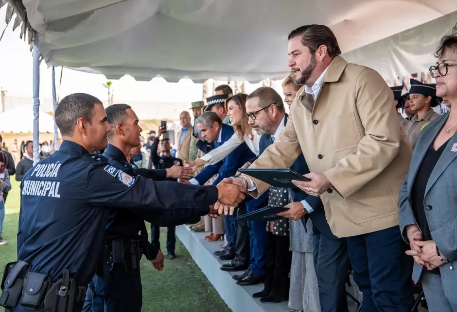 Ceremonia de Graduaci�n de nuevos elementos policiacos