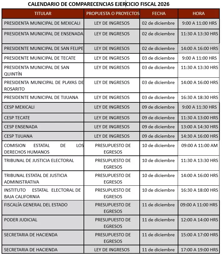 Calendario