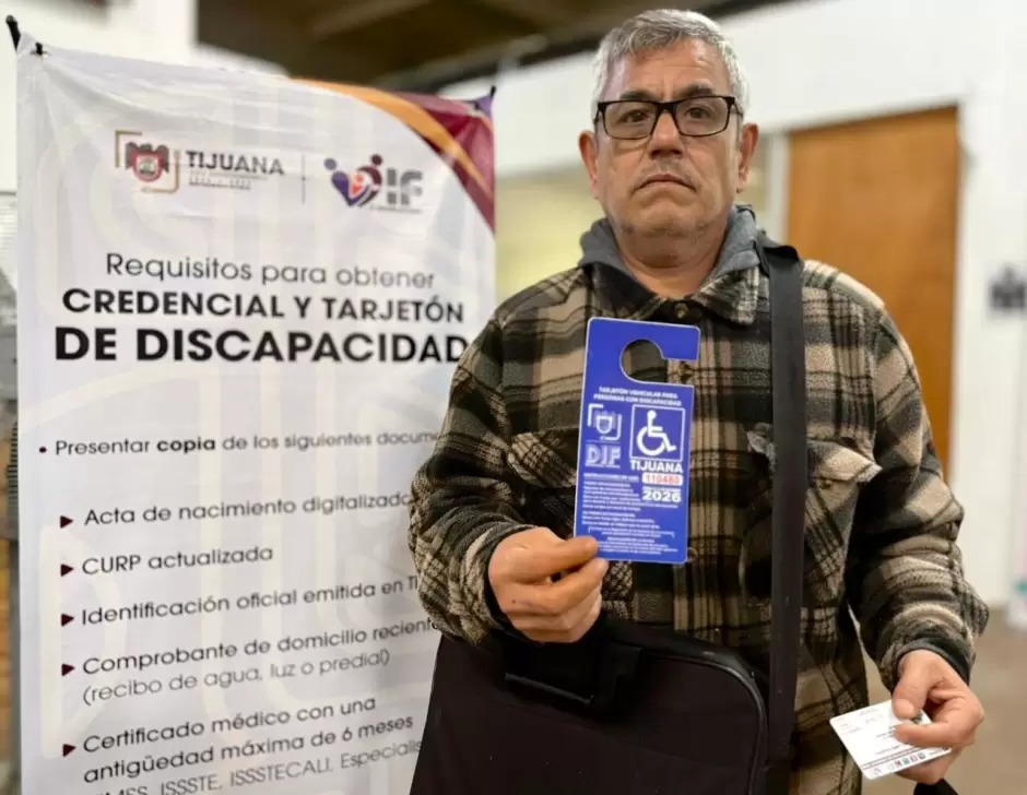 Renovaci�n de engomado 2026 del tarjet�n de discapacidad