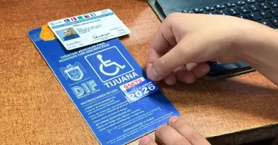 Renovaci�n de engomado 2026 del tarjet�n de discapacidad