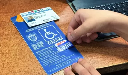 Renovaci�n de engomado 2026 del tarjet�n de discapacidad