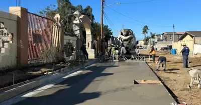 Obra de pavimentaci�n