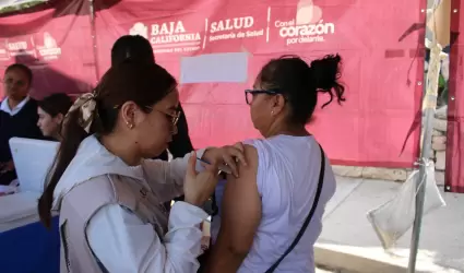 Vacunaci�n ante temporada invernal en Tijuana