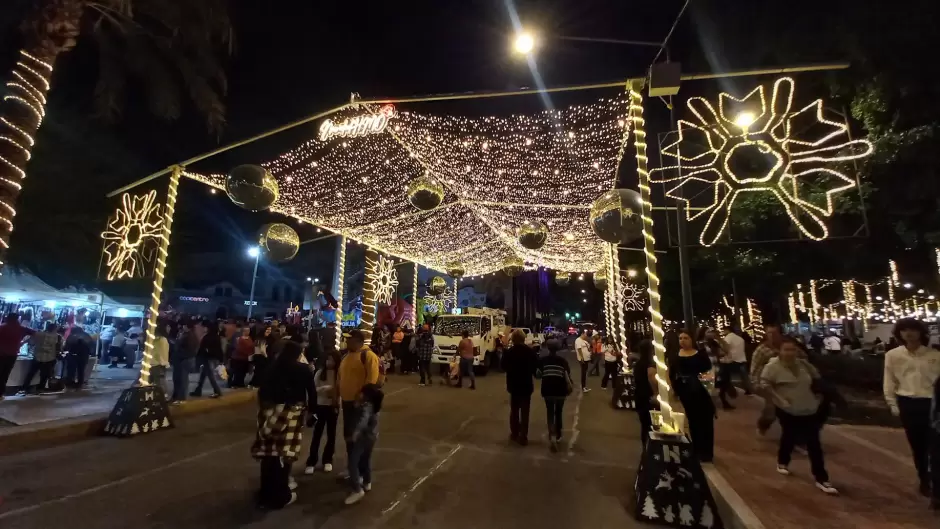 Iluminaci�n navide�a en el Centro Hist�rico