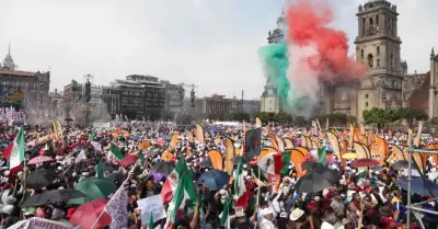 Concentraci�n en el Z�calo