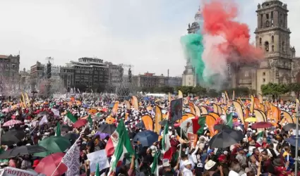 Concentraci�n en el Z�calo