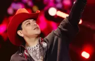 Eduin Caz rompe una pantalla en concierto en Colombia