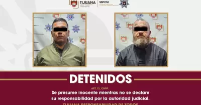 Presuntos responsables de robo con violencia a panader�a Venecia
