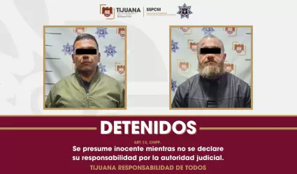 Presuntos responsables de robo con violencia a panader�a Venecia