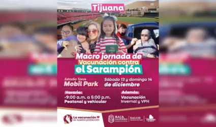 Macro Jornadas de vacunaci�n de sarampi�n