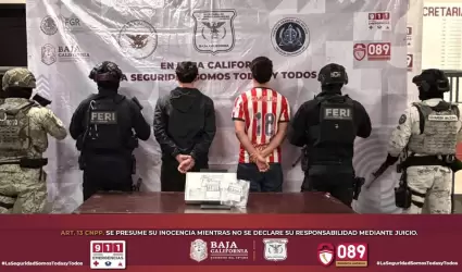 Menores detenidos en posesi�n de narc�ticos y arma de fuego de utiler�a en Tijua