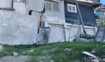 Deslave en colonia Libertad dej� inhabitable una casa que en 62 a�os no hab�a pr