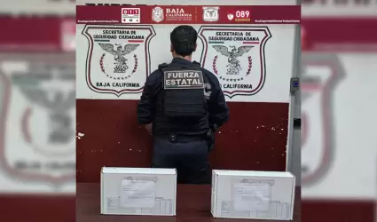 Aseguran arma, cartuchos y veh�culo tras persecuci�n en Mexicali