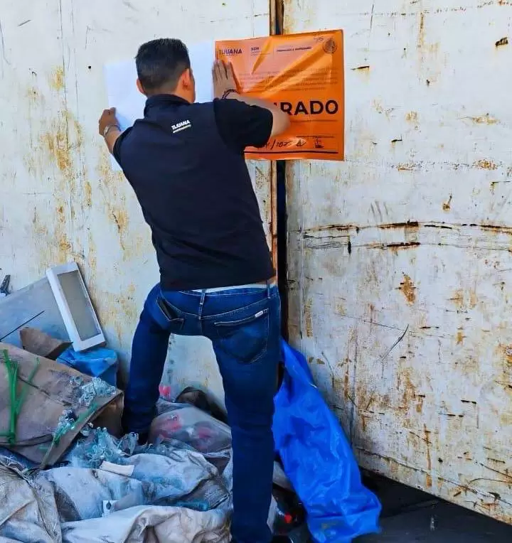 Clausura de recicladora por incumplir con los requerimientos necesarios para su operaci�n