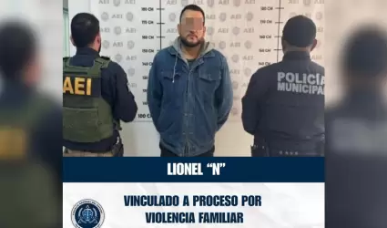 Vinculado a proceso y prisi�n preventiva por violencia familiar