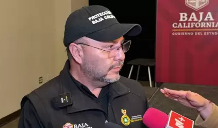 Jos� Salvador Cervantes, Director de Protecci�n Civil de Baja California