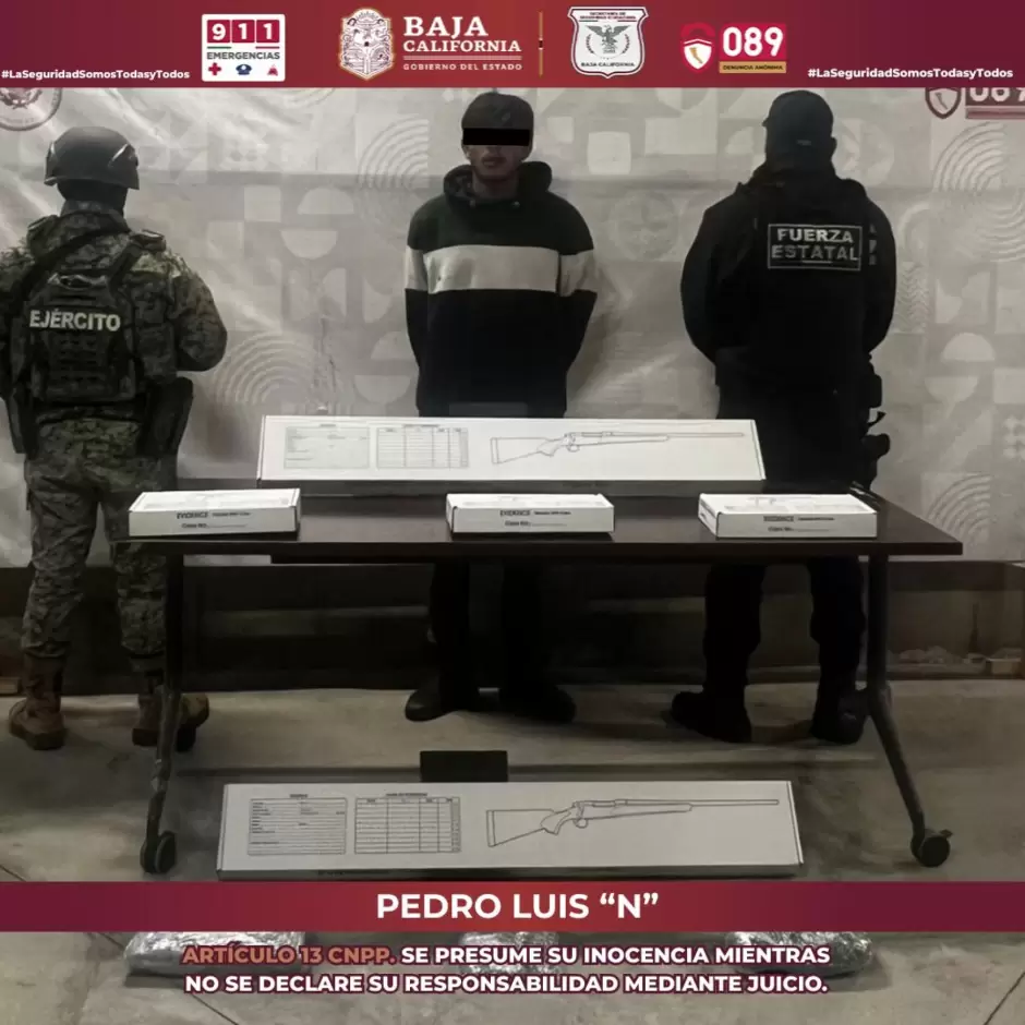 Detenido con arma en Tijuana