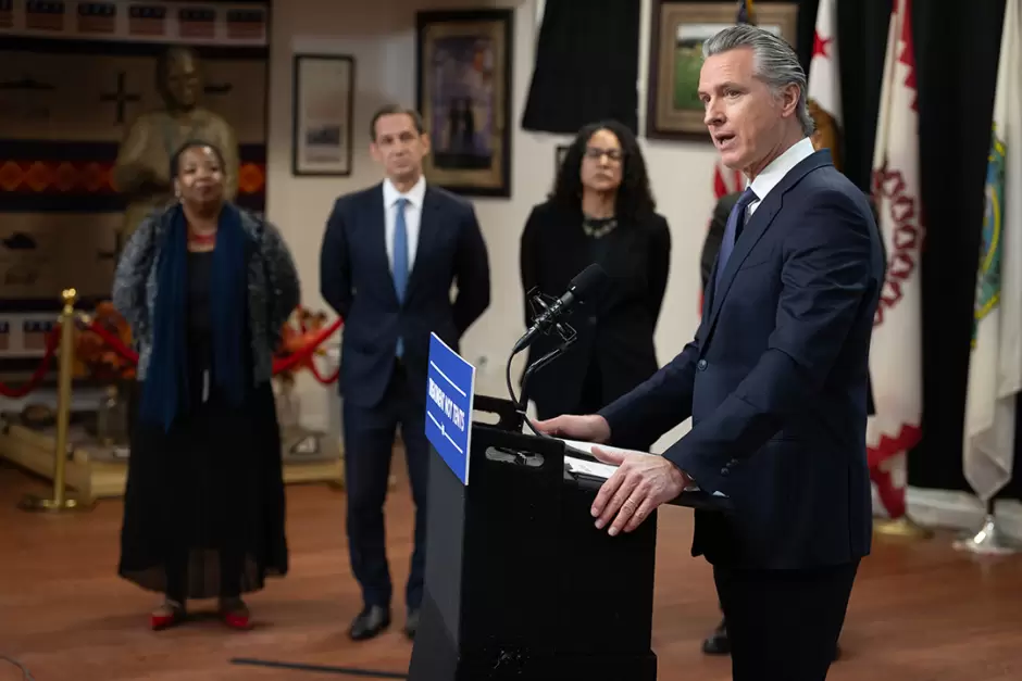 Gobernador Gavin Newsom