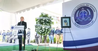 Honras f�nebres en memoria del subcomandante operativo de la AEI en Ensenada, Is
