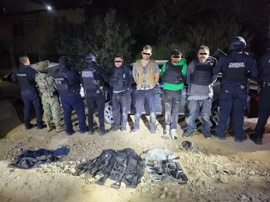 Armas decomisadas en BC
