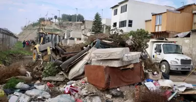 Recolecci�n de basura y escombro