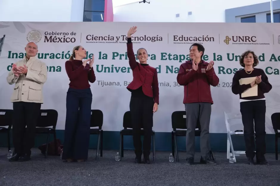 Sheinbaum inaugura primera etapa de la Universidad Nacional Rosario Castellanos en Tijuana