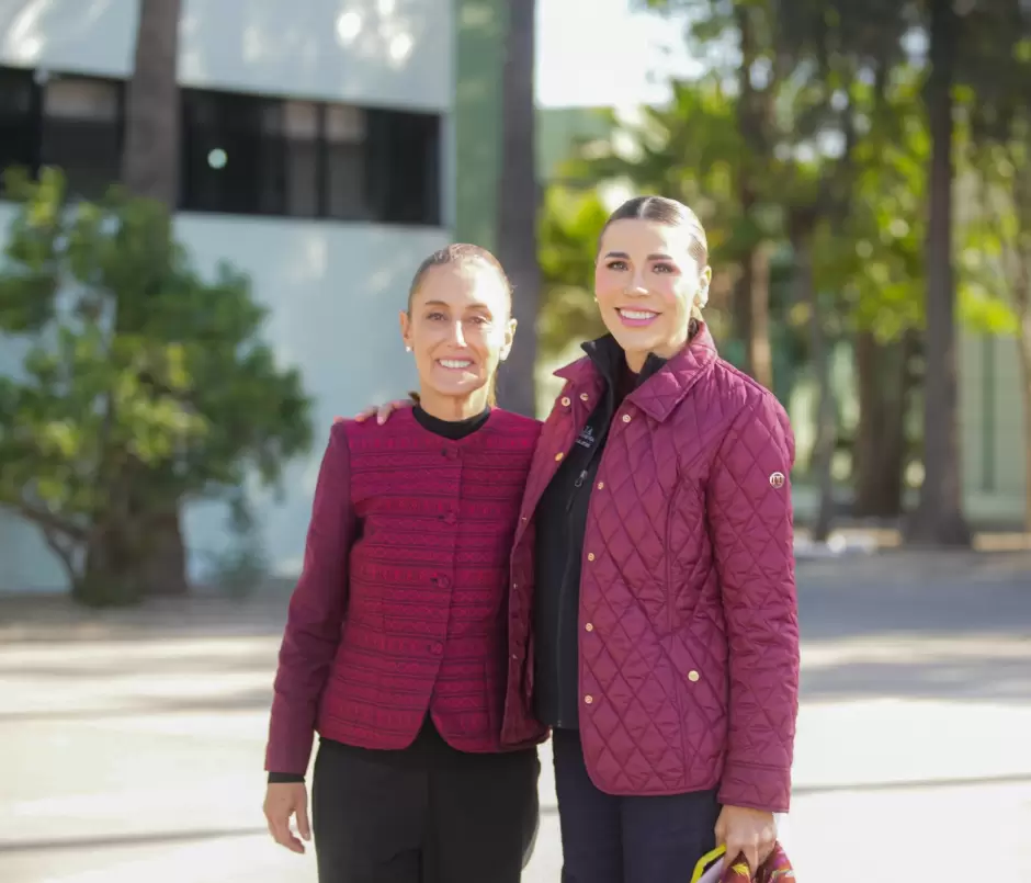 Marina del Pilar y Claudia Sheinbaum