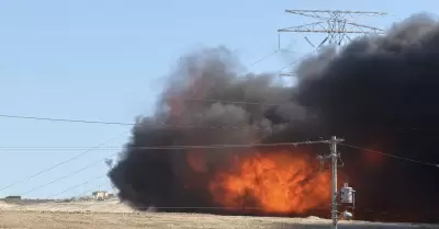 Explosi�n en ducto de Pemex en Rosarito