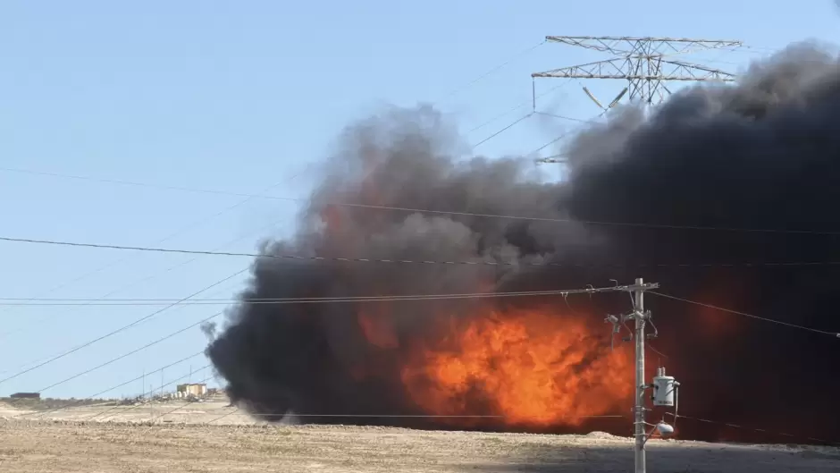 Explosi�n en ducto de Pemex en Rosarito