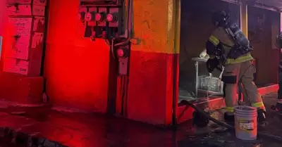 Incendio en comercio