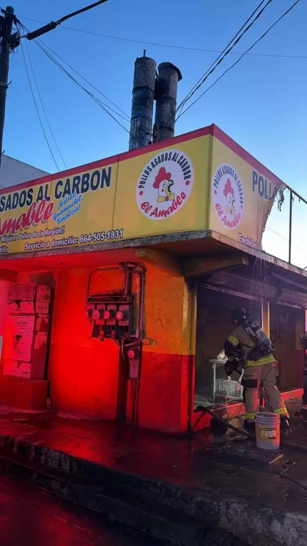Incendio en comercio