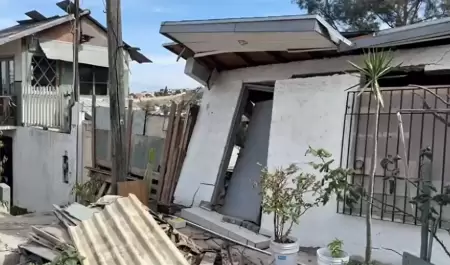 Deslizamiento de tierra en la colonia S�nchez Taboada