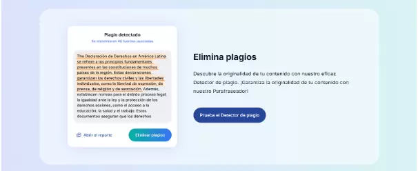 Elimina plagios