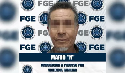 Vinculado a proceso con prisi�n preventiva por violencia familiar