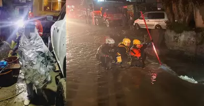 Rescatan a menor arrastrada por la corriente; contin�a b�squeda de hombre en El