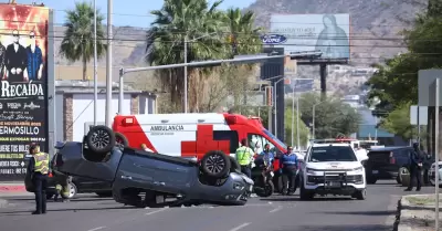 Volcamiento en Hermosillo