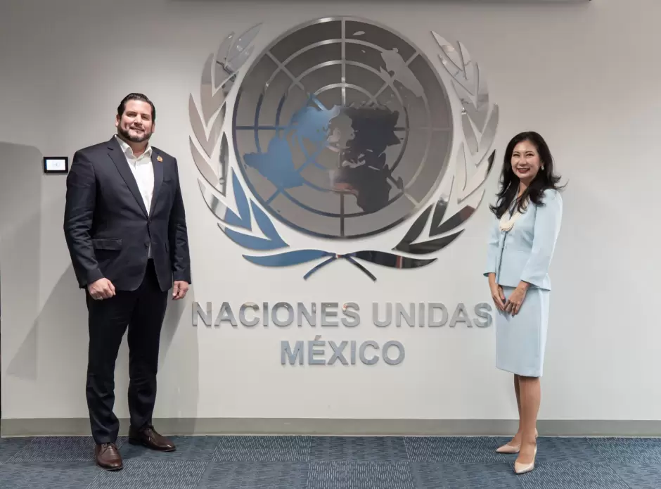 Firma Ismael Burgue�o acuerdo de colaboraci�n con el Programa de las Naciones Unidas para el Desarrollo