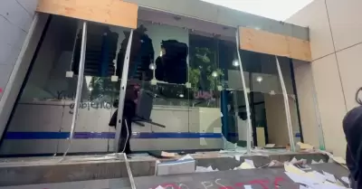 Expedientes destruidos en marcha 8M