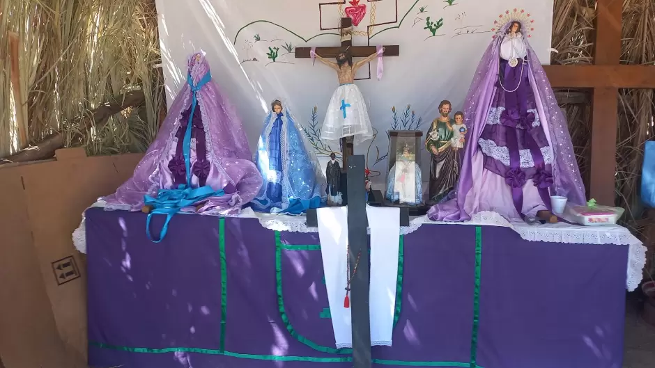 Ramada yaqui en la Hacienda de la Flor