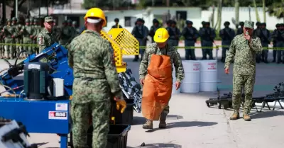 Destrucci�n de armas decomisadas para fortalecer la paz