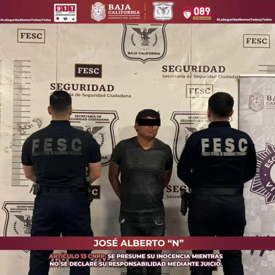 Escuadr�n Violeta detiene a dos hombres por violencia familiar en Tijuana