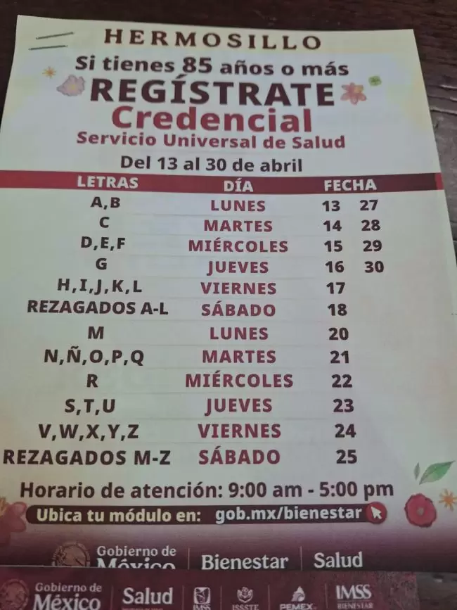 Credencializaci�n para el Servicio Universal de Salud