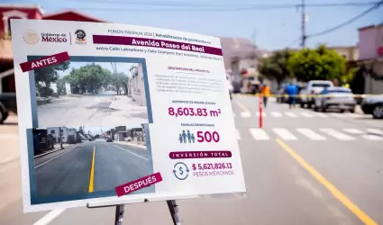 Transforma Gobierno de Claudia Agat�n m�s de 8 mil 600 m2 de vialidad en Villas 